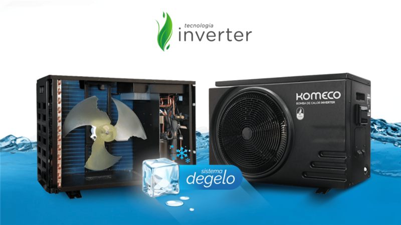 Bomba de calor Komeco com tecnologia Inverter para aquecimento de piscina